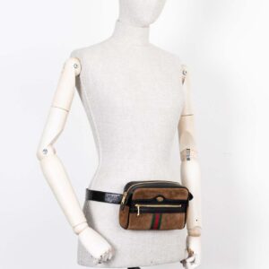 GUCCI Ophidia Belt Bag Suede Brown | Luna Bags