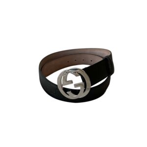 Gucci GG Signature Interlocking Leather Belt | Luna Bags