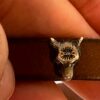 Gucci Anger Forest Wolf Head Leather Bracelet in Brown | Luna Bags - Image 15