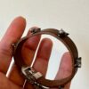 Gucci Anger Forest Wolf Head Leather Bracelet in Brown | Luna Bags - Image 19
