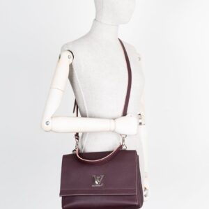 LOUIS VUITTON Lock Me II Handbag MM Prune | Luna Bags