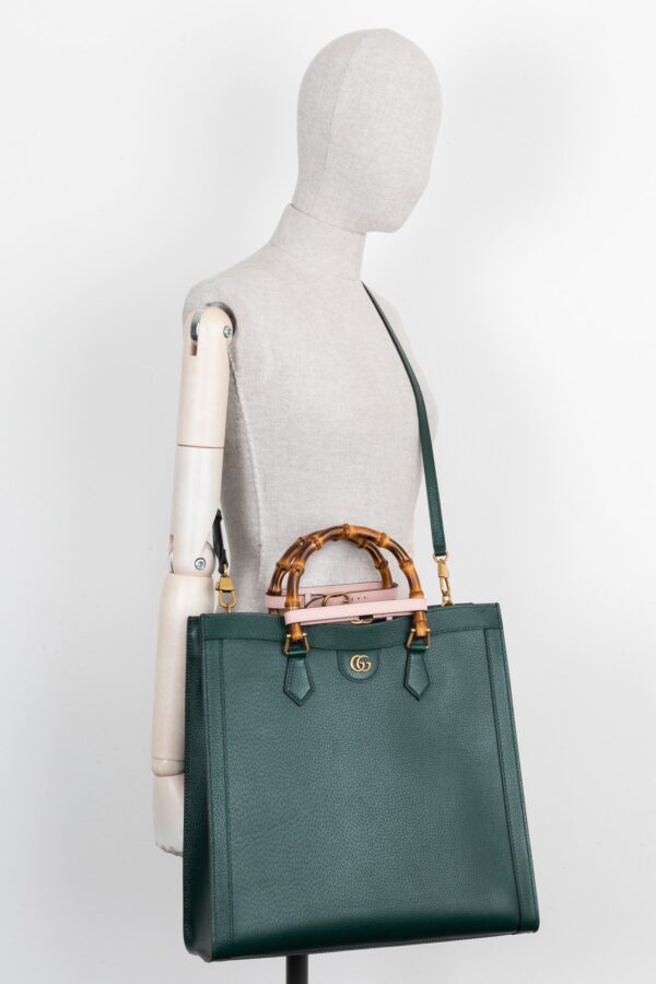 GUCCI Diana Tote Bag Green | Luna Bags