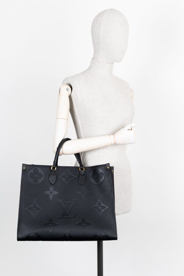 LOUIS VUITTON OnTheGo GM Black Monogram Empreinte | Luna Bags