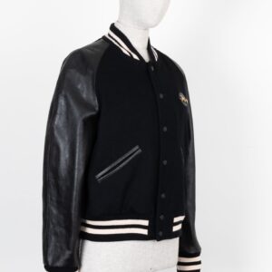 GUCCI Horsebit Varsity Jacket Cotton Black | Luna Bags