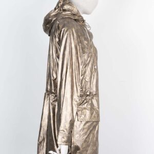 LOUIS VUITTON Metallic Windbreaker Coat MNG Gold | Luna Bags