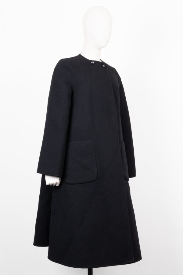GUCCI Reversible GG Coat Wool Brown Black | Luna Bags