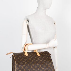 LOUIS VUITTON Speedy 35 Bag MNG Canvas | Luna Bags