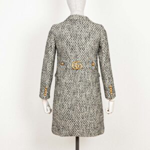 GUCCI Tweed Coat Black & White | Luna Bags