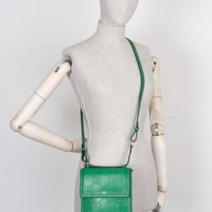GUCCI GG Embossed Bag Green | Luna Bags