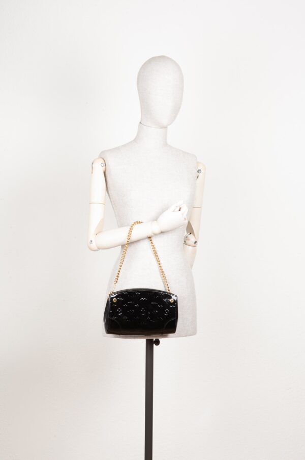 LOUIS VUITTON Santa Monica Bag MNG Vernis Black | Luna Bags