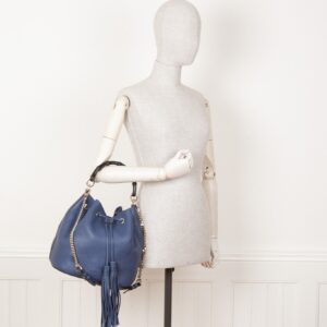GUCCI Bamboo Bucket Bag Blue | Luna Bags
