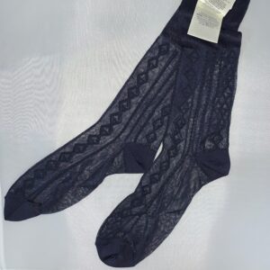 Gucci Diamond GG Mesh Socks in Midnight Blue | Luna Bags