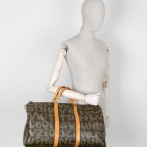 LOUIS VUITTON Keepall 50 Grafitti Stephen Sprouse Green | Luna Bags