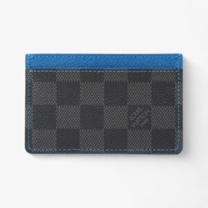 Louis Vuitton Card Holder Damier Graphite / Blue Coated Canvas | Luna Bags