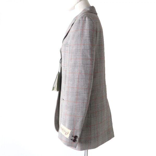 GUCCI tailored jacket 652006 Main: 100% wool, Lining: 100% rayon Gray type Women 40 Used | Luna Bags