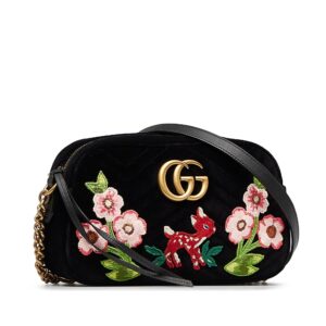 GUCCI GG Marmont Velvet Crossbody Crossbody Bag | Luna Bags