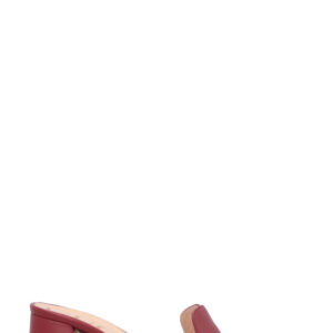 GUCCI Horsebit Mules Leather Red | Luna Bags