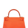 HERMES Kelly 28 Clemence Feu | Luna Bags - Image 4
