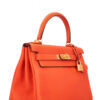 HERMES Kelly 28 Clemence Feu | Luna Bags - Image 3
