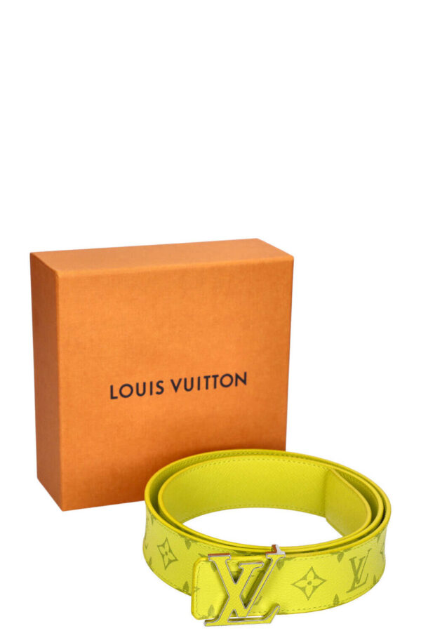 LOUIS VUITTON Initiales Belt MNG Neon Yellow | Luna Bags