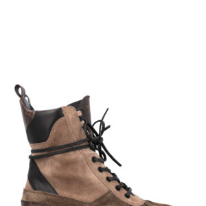 LOUIS VUITTON Laureate Combat Boots Khaki Suede | Luna Bags