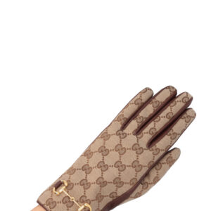 GUCCI Supreme GG Horsebit Gloves Leather Canvas | Luna Bags