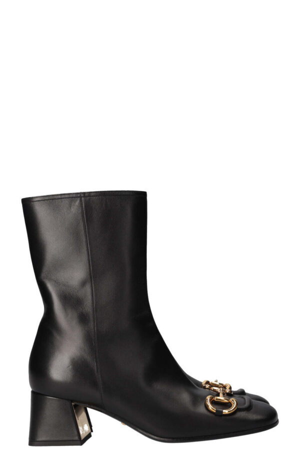 GUCCI Horsebit Ankle Boots Black | Luna Bags
