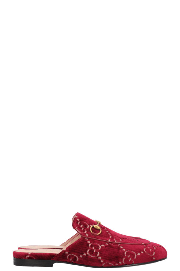 GUCCI Princetown Mule Red Velvet | Luna Bags