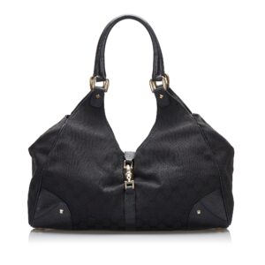 Gucci GG Canvas Nailhead Jackie Shoulder Bag | Luna Bags