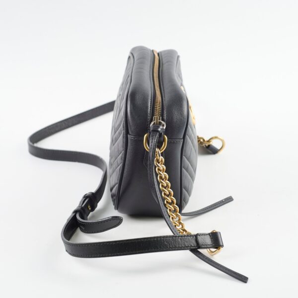 Gucci Marmont Camera Bag Black | Luna Bags