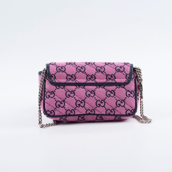 Gucci Supermini Canvas Marmont Pink | Luna Bags