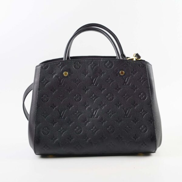 Louis Vuitton Montaigne MM Empreinte Black | Luna Bags