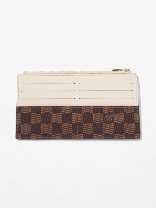 Louis Vuitton Slim Purse Damier Ebene / Cream Canvas | Luna Bags