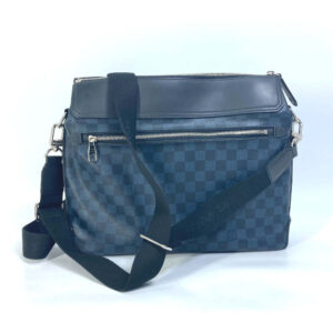 LOUIS VUITTON Shoulder Bag N41348 Damier Cobalt Canvas Navy Damier Cobalt Messenger Greenwich mens Used | Luna Bags