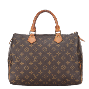 LOUIS VUITTON SPEEDY 30 (M41526) MONOGRAM CANVAS GOLD HARDWARE, NO DUST COVER | Luna Bags