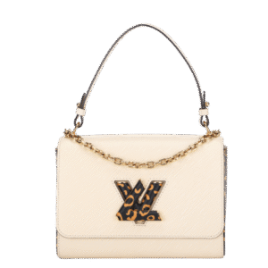 LOUIS VUITTON M53928 TWIST MM SIZE BEIGE JUNGLE PRINT EPI LEATHER GOLD HARDWARE WITH CHAIN | Luna Bags