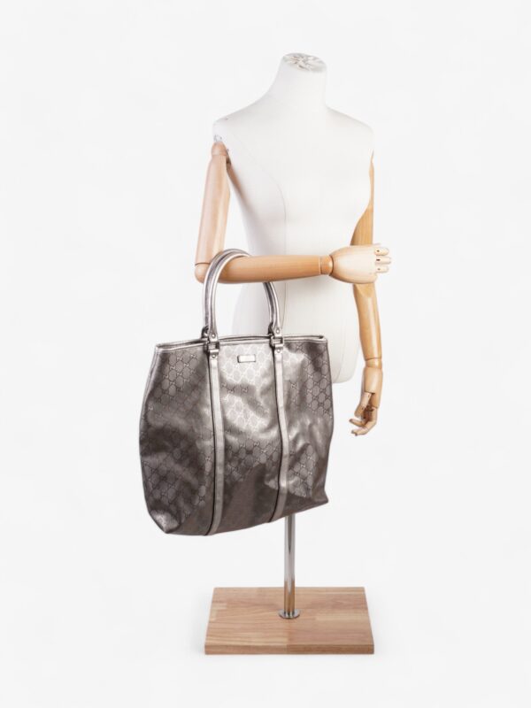 Gucci GG Implement Tote Bag Metallic Pink Canvas | Luna Bags