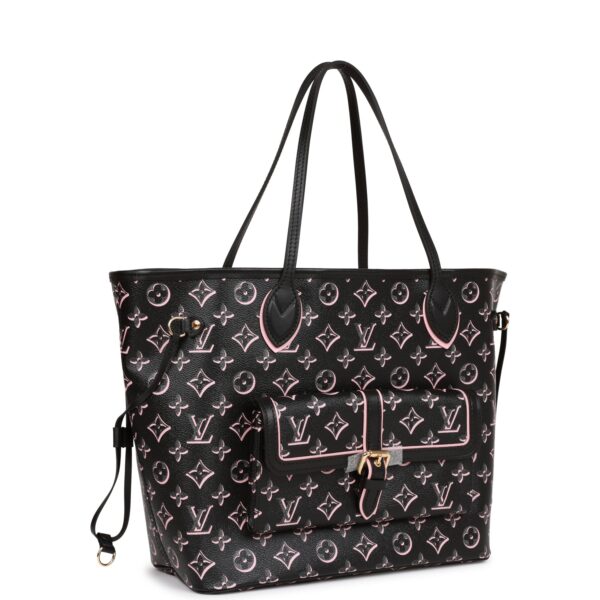 Louis Vuitton Fall For You Black Monogram Neverfull MM | Luna Bags