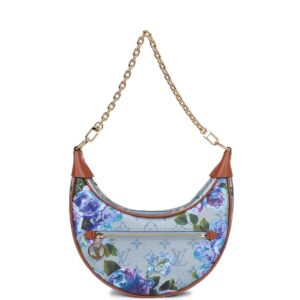 Louis Vuitton LV Garden Blue Metallic Monogram Loop Bag | Luna Bags