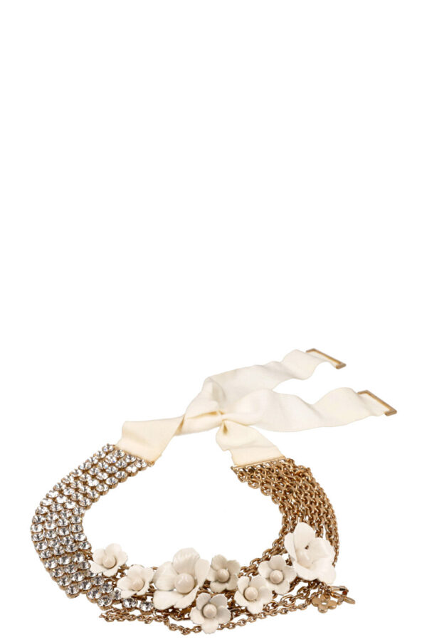 LOUIS VUITTON Necklace Flowers Ribbon | Luna Bags