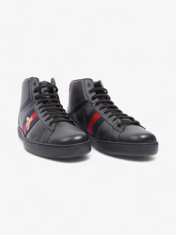Gucci Bee Ace High-Top Black / Gold Leather EU 45 UK 11 | Luna Bags