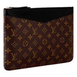 Louis Vuitton Daily Pouch Monogram Canvas Black | Luna Bags