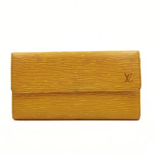 LOUIS VUITTON long wallet in yellow epi leather | Luna Bags