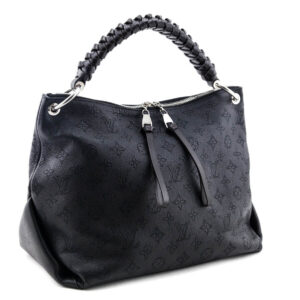 Louis Vuitton Black Mahina Beaubourg Hobo MM | Luna Bags