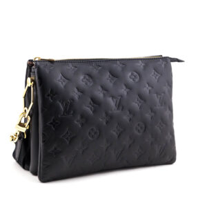 Louis Vuitton Black Monogram Embossed Lambskin Coussin PM | Luna Bags
