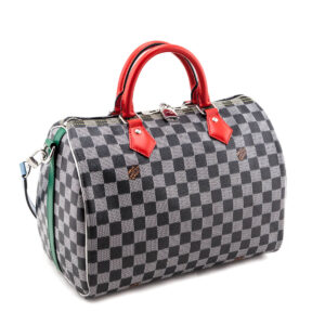 Louis Vuitton Black & White Damier Speedy Bandouliere 30 | Luna Bags
