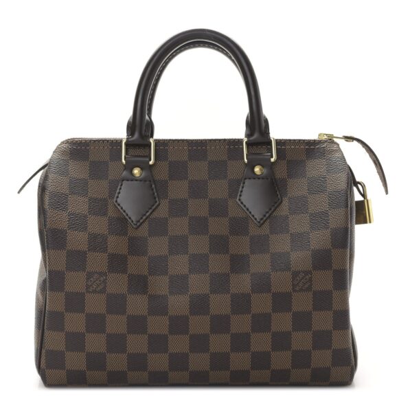 Louis Vuitton Speedy 25 Damier Ebene Top Handle Handbag | Luna Bags