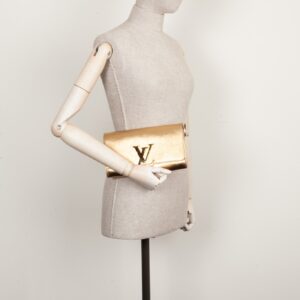 LOUIS VUITTON Louise Clutch Gold | Luna Bags
