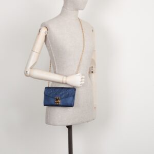 LOUIS VUITTON Saint Germain Pochette MNG Empreinte Leather Blue | Luna Bags
