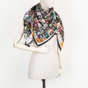 LOUIS VUITTON  Scarf Tribute to Petite Malle Silk Multicolor | Luna Bags